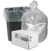 Genuine Joe Can Liners,7-10 Gal,5mic,24"x23",1000/CT,Translucent