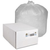 Genuine Joe Can Liners,31-33 Gal,9mic,33"x39",500/CT,Translucent