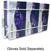 Unimed-Midwest, Inc.  Triple Glove Box Holder, Vertical, 16"x4"x8"