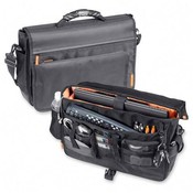 Samsill Corporation  Messenger Laptop Bag, for 17" Laptops, 18"x5"x12", Black