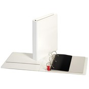 Sparco Products  Locking D-Ring View Binder,1-1/2 "Capacity,11"x8-1/2",White