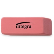 Integra  Eraser, Beveled End, Medium, 4/5"x2"x2/5", Pink