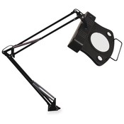 Ledu Corporation Magnifier Lamp, 27-1/2" Reach, On/Off Rocker Switch, Black