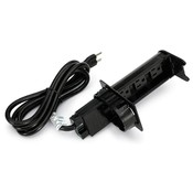 HON Company Pull-up Receptacles, w/ Circuit Breaker, Black