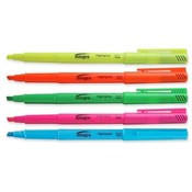 Pen Style Highlighter,Chisel Point, Fluorescent Asst