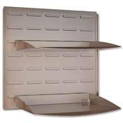 Bush Industries  Paper Tray,w/2 Trays,15-5/8"x10-1/4"x15-5/8",Satin Nickel