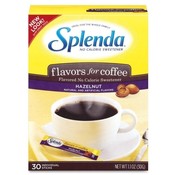 Johnson &amp; Johnson Splenda Hazelnut Sweetener, No Calorie, 30/BX
