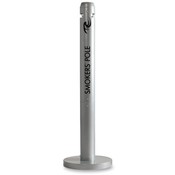 Rubbermaid Commercial Products Freestanding Smoker's Pole,14-1/4" Base,4"x41",SR Metallic