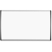 Quartet  Magnetic Dry-Erase Board,Adjust. Clips,30"x18",Silver Frame