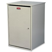 Rubbermaid Commercial Products Confidential Document Container,20-3/4"x18-3/4"x31",Platinum