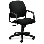 HON Company Executive High Back Chair, 26"x27"x39-3/4", Black/Black