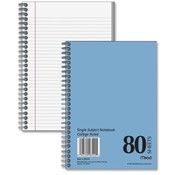 Mead Spiral Notebook,College Ruled,7x5,80 Sheets,Blue Cover Wholesale Bulk