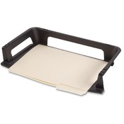 Rubbermaid  Letter Trays, Self Stacking, Side-Load Letter, Black