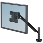 Fellowes Mfg. Co. Flat Panel Monitor Arm,Height Adjust.,4-3/4"x14-1/2"x24",BK