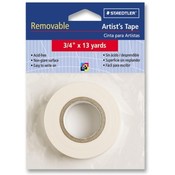 Staedtler, Inc.  Artist's Tape, Nonglare, Removable, 3/4"x13 yards, White