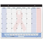 At-A-Glance  Quicknotes Monthly Desk Pad,13 Month,Jan-Jan,22"x17"