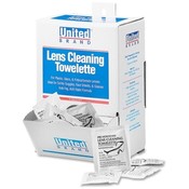R3 Safety  Lens Clean Towelettes, Antistatic/Anti Fog Formula, 100/BX