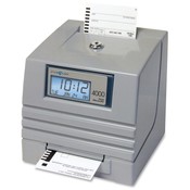 Pyramid Technologies, Inc. Payroll Time Recorder, 7-3/4"x7"x6-3/4", Silver/Blue