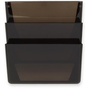 Rubbermaid  Stack-A-File, Letter, 13"x4"x14-7/8", 3/PK, Smoke