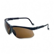 R3 Safety Protective Glasses, 9-Base, Flexible Fingers, Black/Expresso