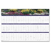 House of Doolittle  Wall Calendar,Laminated,"Gardens",12 Month,Jan-Dec,24"x37"