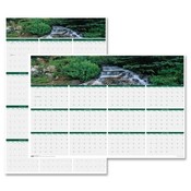 House of Doolittle  Wall Calendar,Laminated,"Waterfalls",12 Month,Jan-Dec,24"x37"