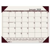 House of Doolittle  Desk Pad, 12 Month, Jan-Dec, 22"x17", Tan