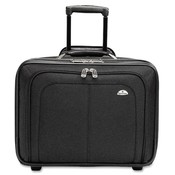 Samsonite Corporation Rolling Notebook Case,Retractable Handle,14'x9'x17-1/2', BK Wholesale Bulk