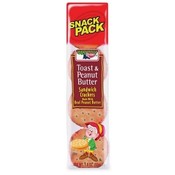 Keebler Toast/Peanut Butter Crackers, 1.8oz, 8 Crackers/PK, 12/BX