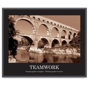 Advantus Corp.  "Teamwork" Poster, 24"x30", Black Frame
