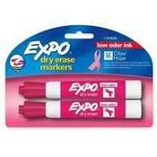 Sanford Ink Corporation Dry-Erase Markers, Chisel Tip, Nontoxic, 2/PK, Pink