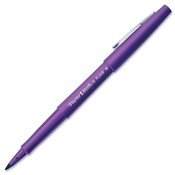 Paper Mate Flair Pen, Point Guard Tip, 12/DZ, Purple Barrel/Ink