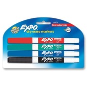 Sanford Ink Corporation Dry-erase Markers, Fine Point, Nontoxic, 4/PK, Assorted