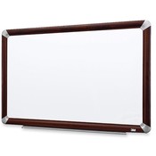 3M Commercial Office Supply Div.  Dry-Erase Board, Melamine, 3'x2', Mahogany Frame