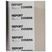 C-Line Products, Inc.  Report Covers, w/ Binding Bars, 50/BX, Smoke Vinyl
