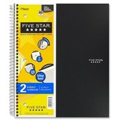 Mead Notebook,Wirebound,2-Subject,120 Sheets,11x8-1/2,Assorted Wholesale Bulk