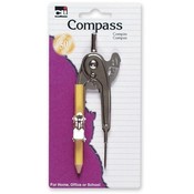 Charles Leonard Co.  Ball Bearing Compass,w/ Pencil/Centimeter Guide,Aluminum