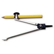Charles Leonard Co.  Graduate Compass, w/ Nylon Retaining Ring, Nickel