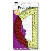 Charles Leonard Co.  Protractor, w/ 6" Ruler, Plastic, Assorted
