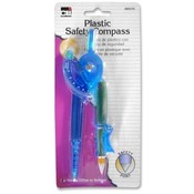 Charles Leonard Co.  Safety Compass,w/Pencil/Centimeter Guide,12" Circles,Asst.