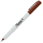 Sanford Ink Corporation Permanent Marker, Ultra-Fine, Brown