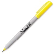 Sanford Ink Corporation Permanent Marker, Ultra-Fine, Yellow