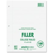 Roaring Spring Paper Products Filler Paper, College Ruled, 100 Sheets, 11'x8-1/2', White Wholesale Bulk