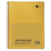 Roaring Spring Paper Products Quad Notebook,Wirebound,5x5 Quad,3HP,11x8-1/2,80 Sh,Brown Wholesale Bulk