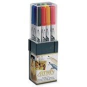 Uchida of America  Double-Tip Marker,Medium/Fine Points,Water-Base Ink,Assorted