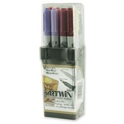 Uchida of America  Double-Tip Marker,Medium/Fine Points,Water-Base Ink,Assorted