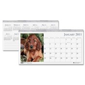 House of Doolittle  Tent Calendar,Desktop,"Puppies",12 Month,Jan-Dec,8-1/2"x4-1/2"