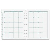 Franklin Covey  2-Page Monthly Tabs, Jan-Dec, Monarch, 8-1/2"x11"
