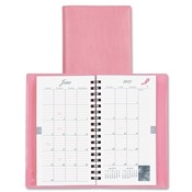 Day-timer  Planner, Wirebound, 2PPM, 3-1/2"x6-1/2", Vinyl Cover, Pink