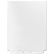Kleer-Fax, Inc.  Index Dividers,Blank Bottom Tabs,1/5 Cut,Letter,25/ST,White